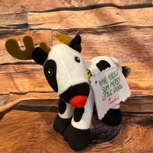 Chick-Fil-A Christmas Reindeer Cow Plush Have Yurself Sum Merry Little Chikin 7